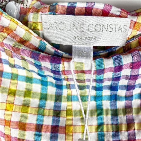Caroline Constas Rainbow Ruffle Asymmetrical Skirt - Picture 5 of 6